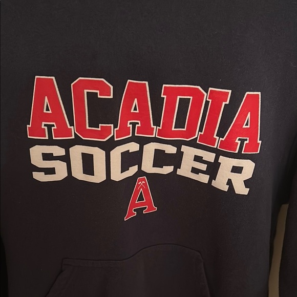 Navy Acadia Soccer Hoodie, Youth L - Picture 2 of 5